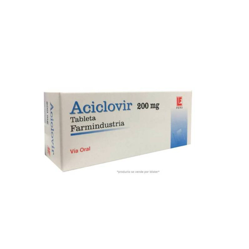 ACICLOVIR 200MG TAB X BLISTER10UND