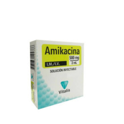 AMIKACINA 500 MG/2ML X01AMP