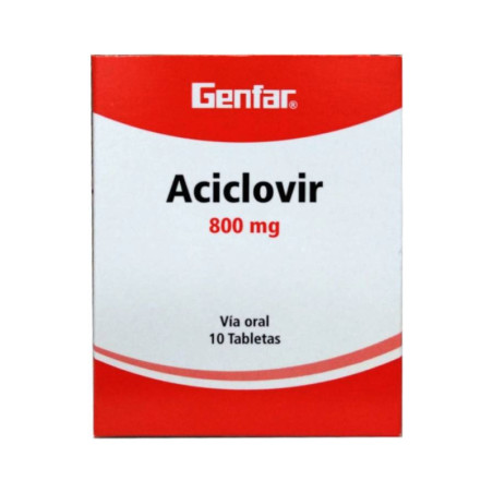 ACICLOVIR 800MG TAB X BLISTER10UND