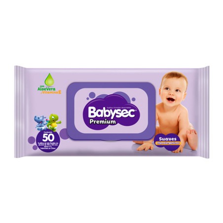 TOALLA HUM BABYSEC PREMIUM LOONEY TOONES X50 UND