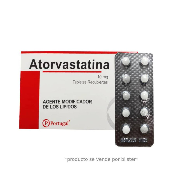 ATORVASTATINA 10MG TAB X CAJA10UND