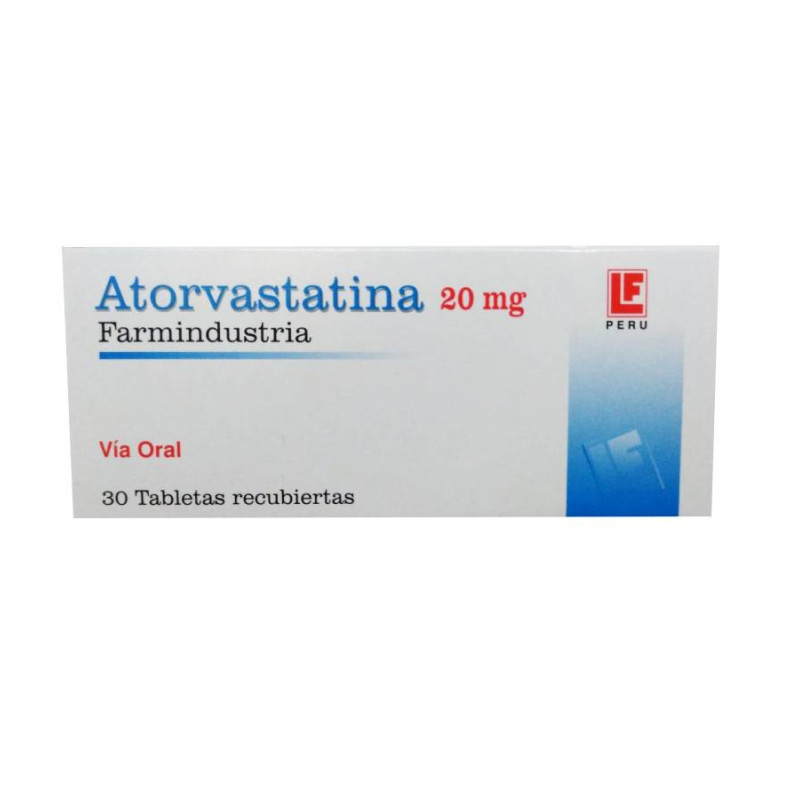 ATORVASTATINA 20 MG X 30 TAB