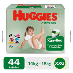 HUGGIES ACTIVE SEC XXG X44 UND